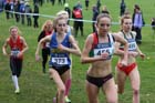 Leaders 373 Lydia Turner (Birtley) under-17, 456 Emelia Gorecka  and Georgia Taylor Brown both under-20s during the under-17 and under-20 womens Liverpool Cross Challenge. David T. Hewitson/Sports for All Pics